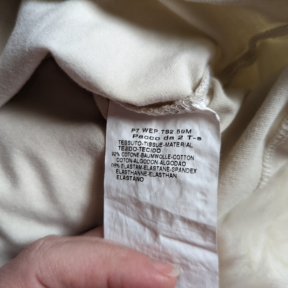 EUC Weekend Max Mara Basic Scoop Neck Long Sleeve Tee in Beige - Picture 7 of 8